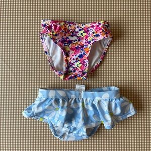 Set of 2 baby floral swim bottoms